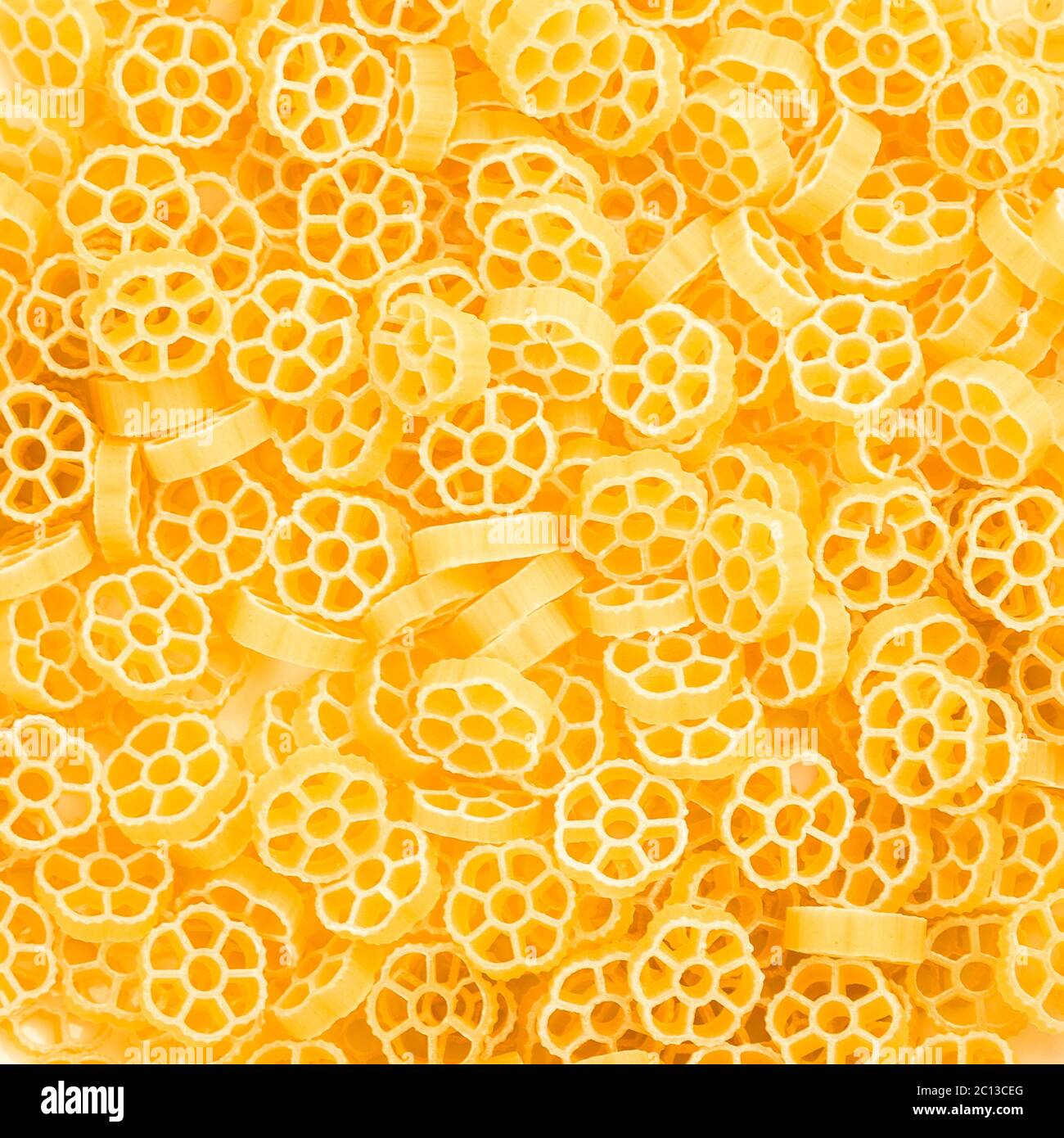 Pasta Ruote texture background Stock Photo