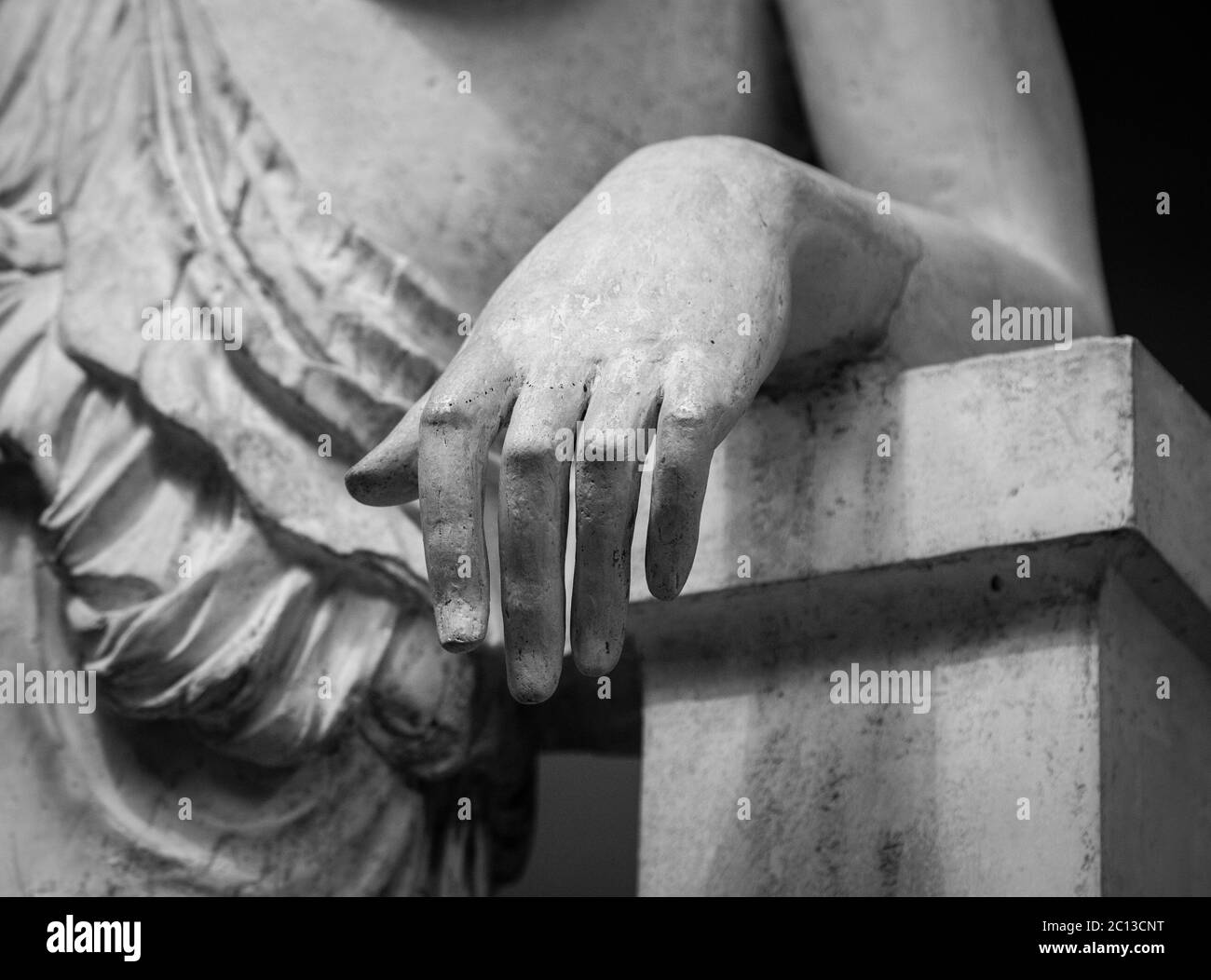 stone statue detail of human hand Stock Photo Alamy