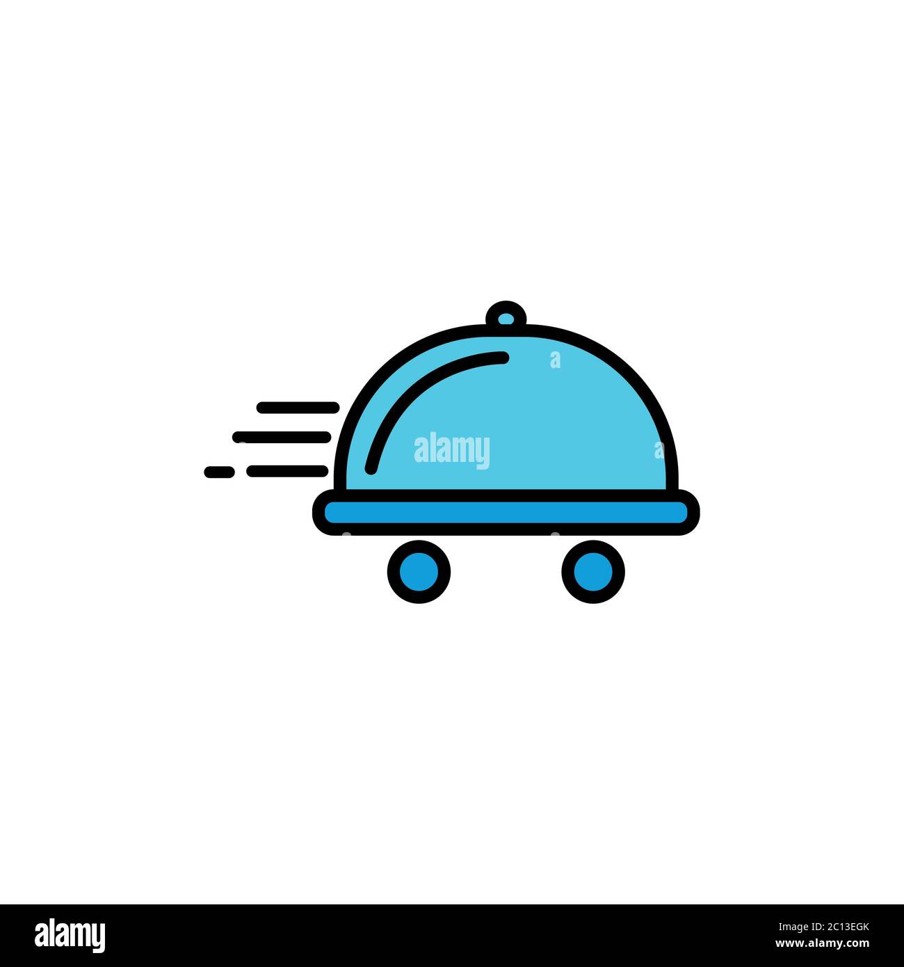 Food delivery flat icon vector Stock Vector Image & Art - Alamy