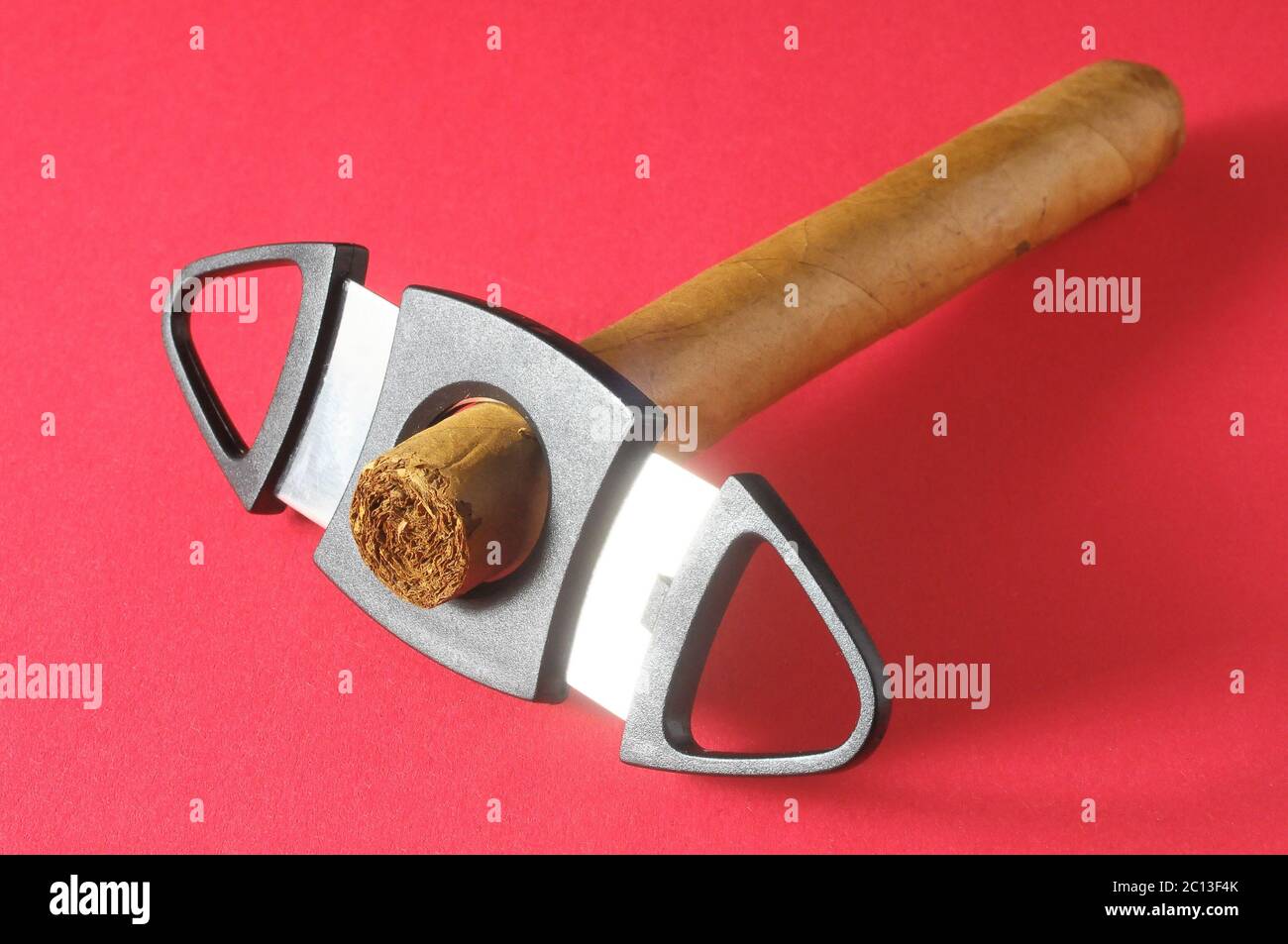 Cuban Brown Havan Cigar Stock Photo