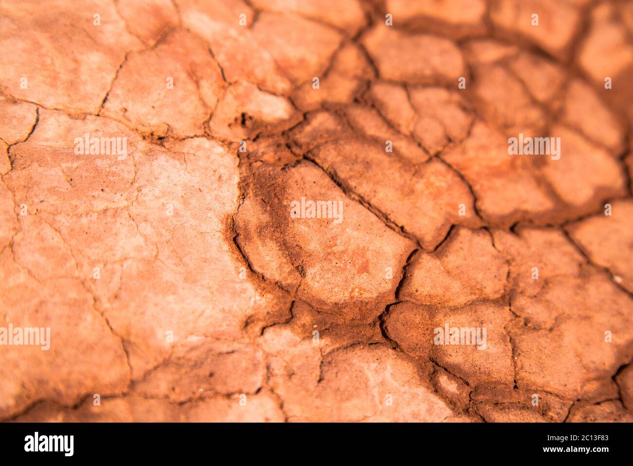 Dry lake in morocco desert Stock Photo