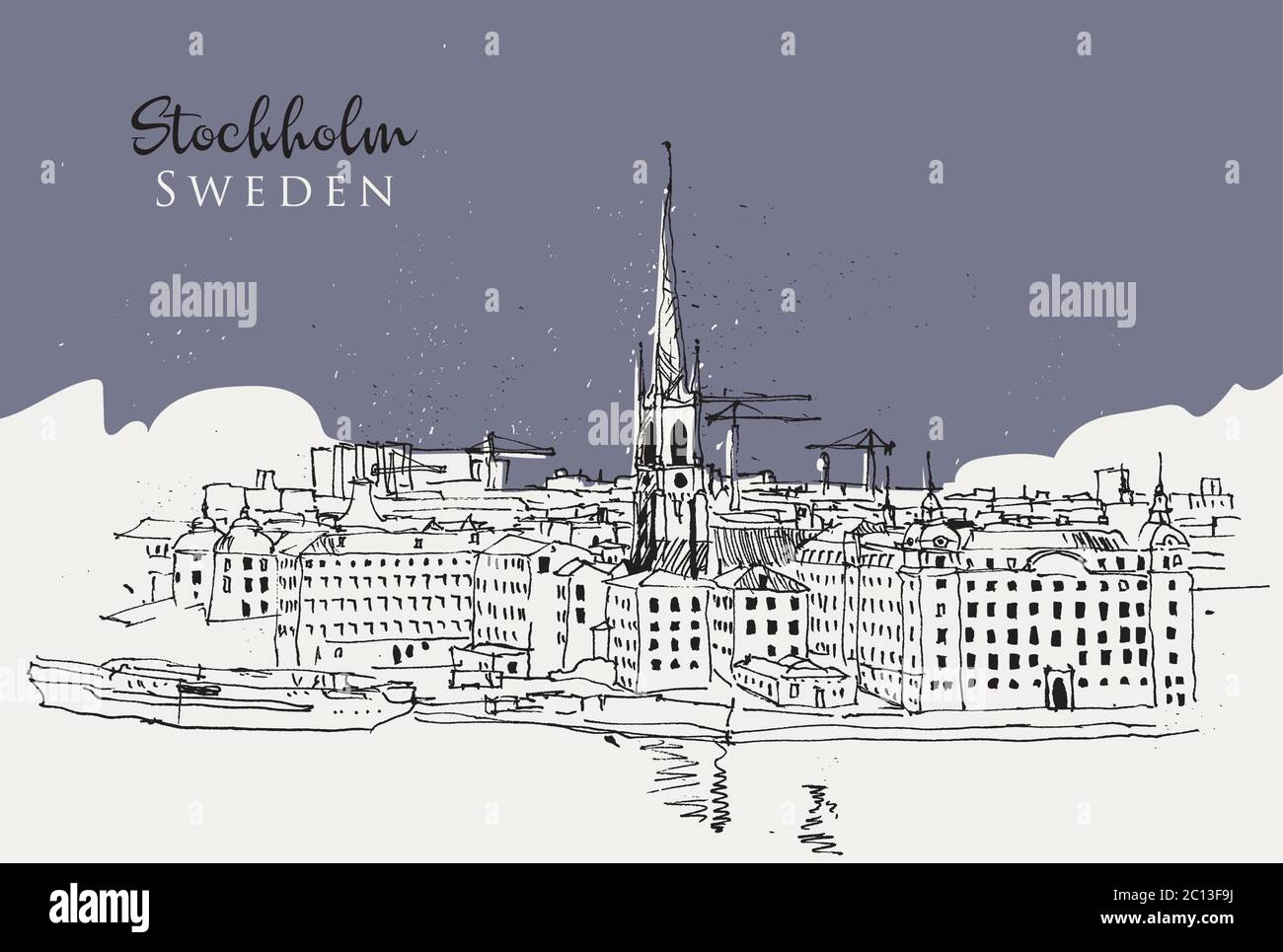 Stockholm Sketch  Etsy