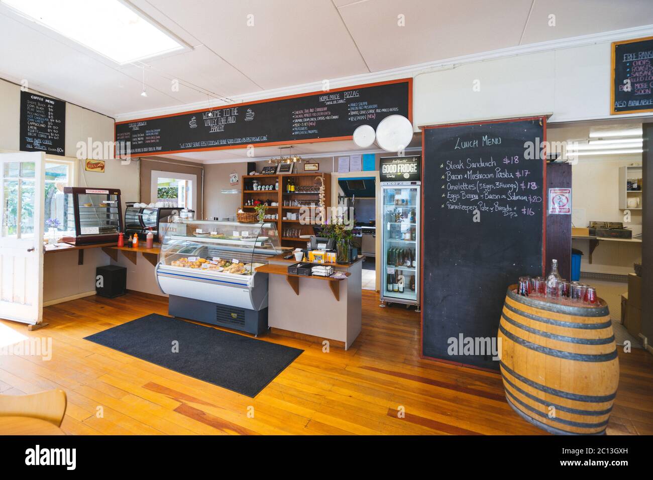 interior of cafe in New Zealand Stock Photo Alamy