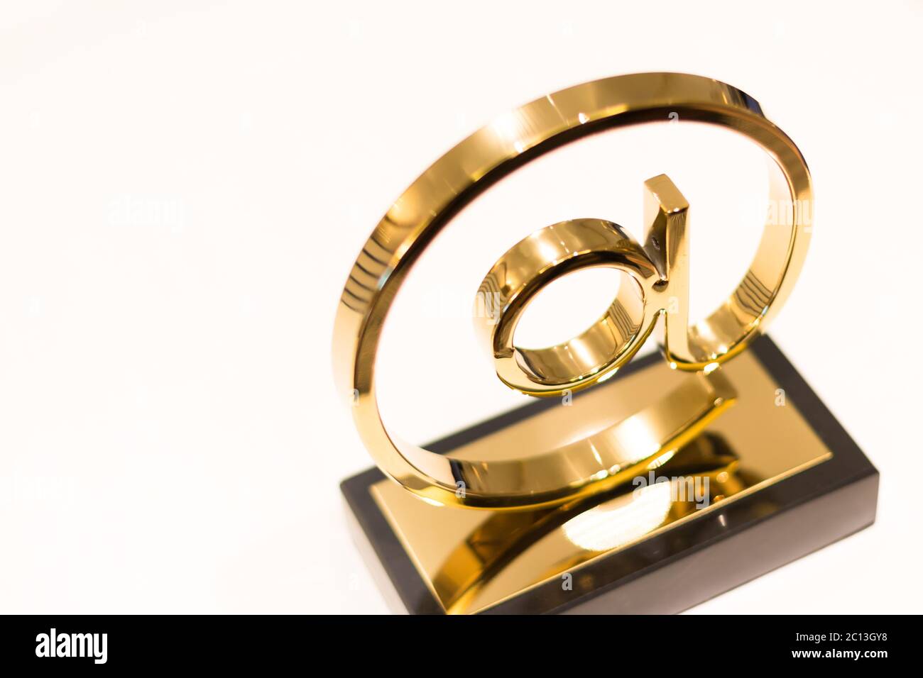 Gold email hi-res stock photography and images - Alamy