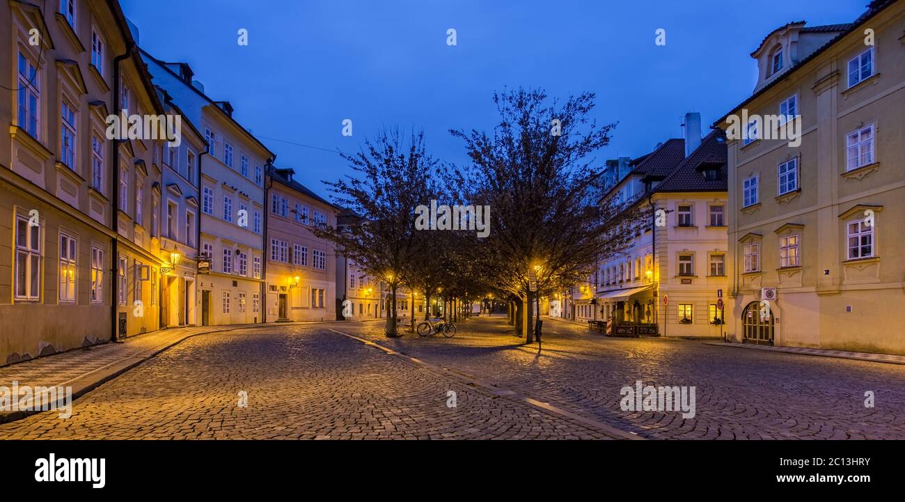 Daybreak in Prague Stock Photo