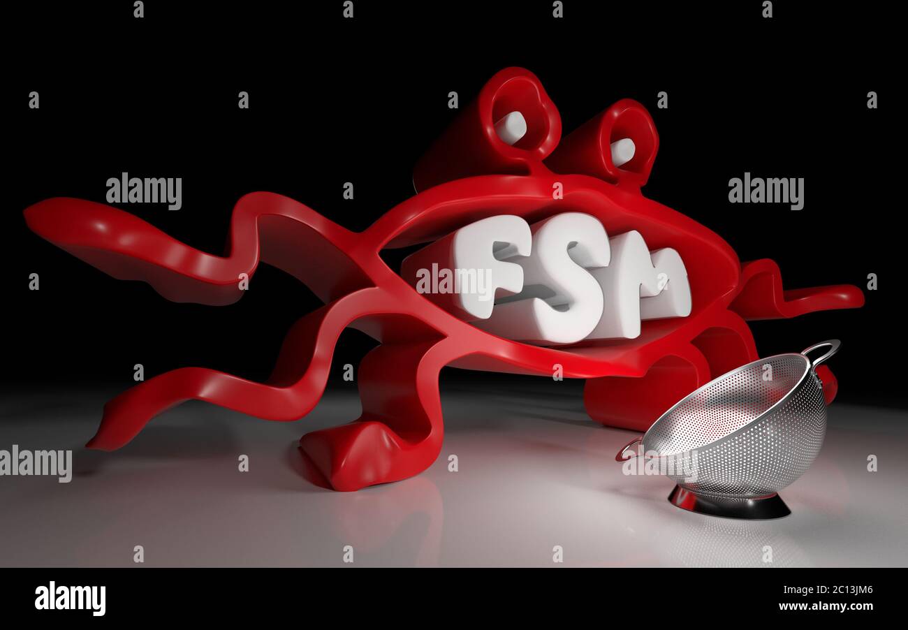 Flying spaghetti monster fsm pastafarianism hi-res stock photography ...