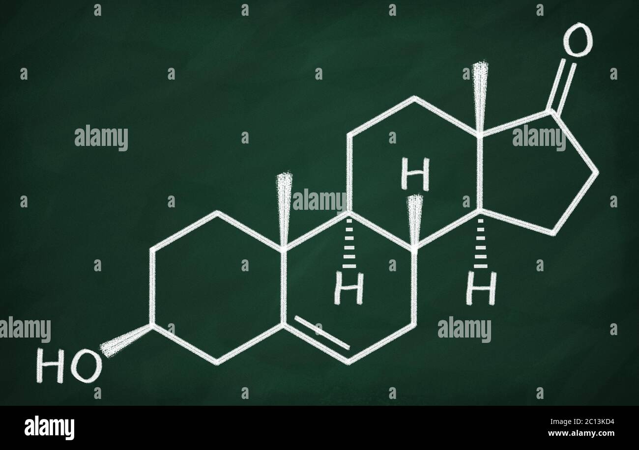 Dehydroepiandrosterone molecular model hi-res stock photography and ...