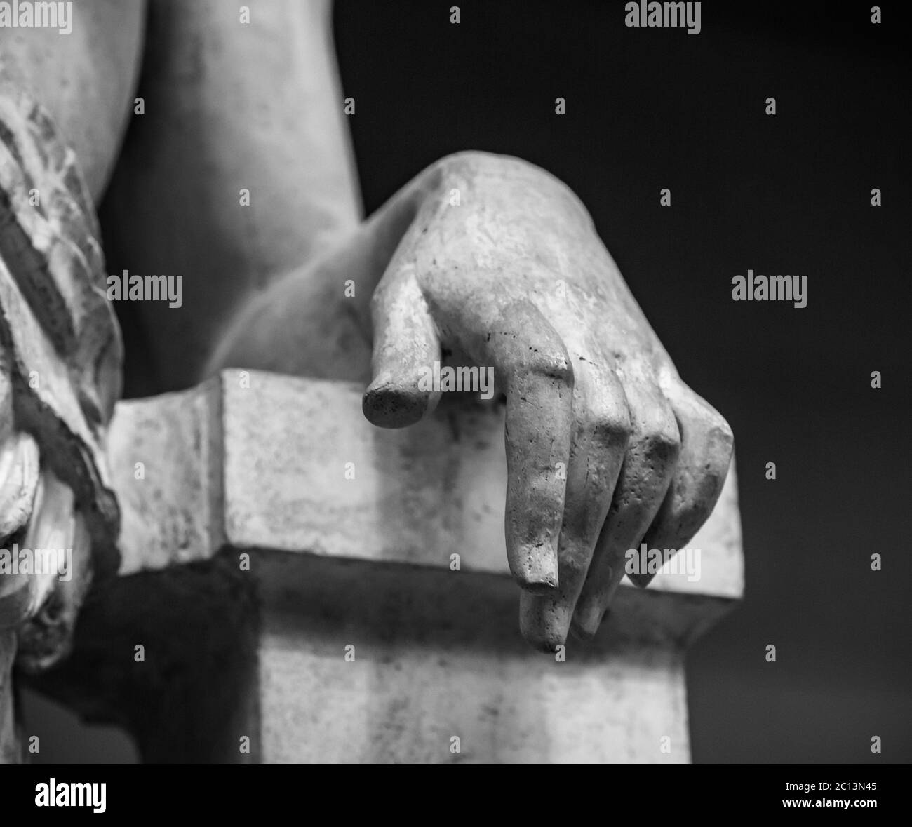 Stone statue detail of human hand Stock Photo Alamy