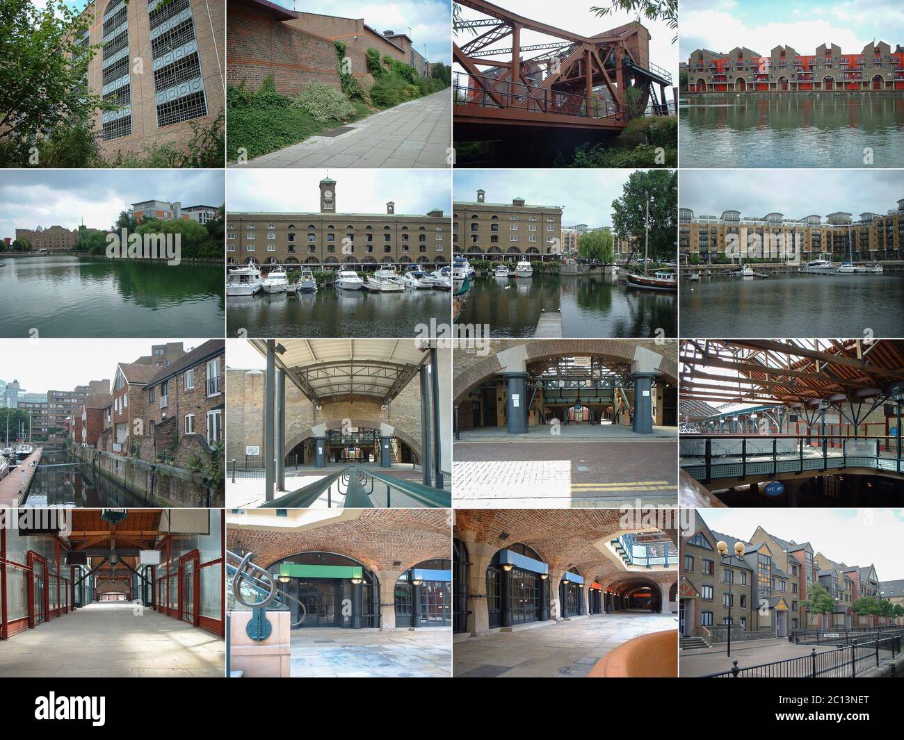 16 views of London docklands Stock Photo - Alamy