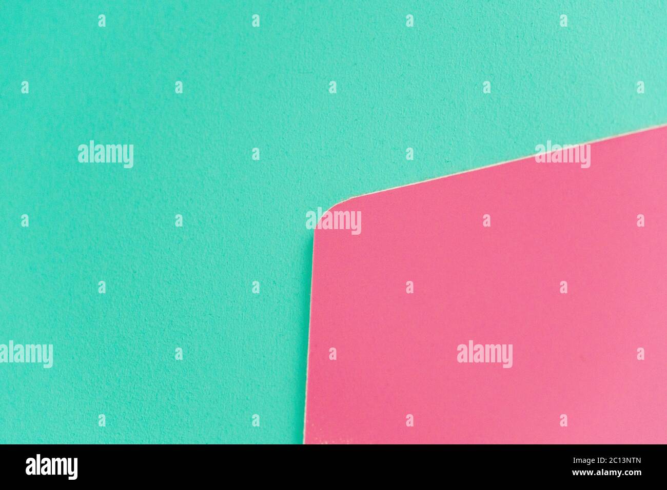 Pink and Teal Color Contrast Corner Bright Stock Photo Alamy
