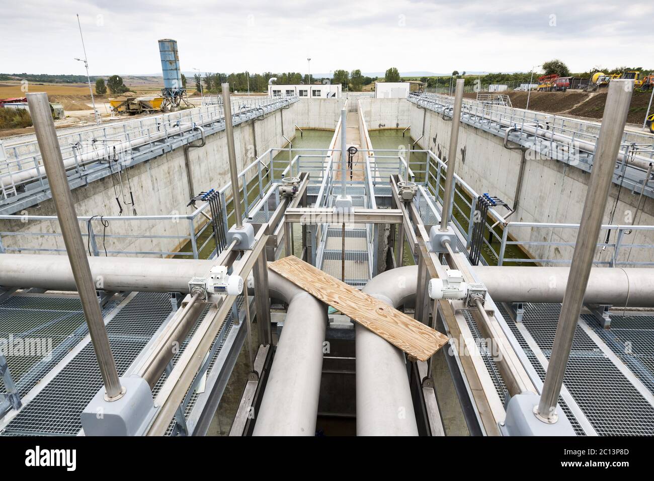 Wastewater treatment Water pumping station Stock Photo Alamy