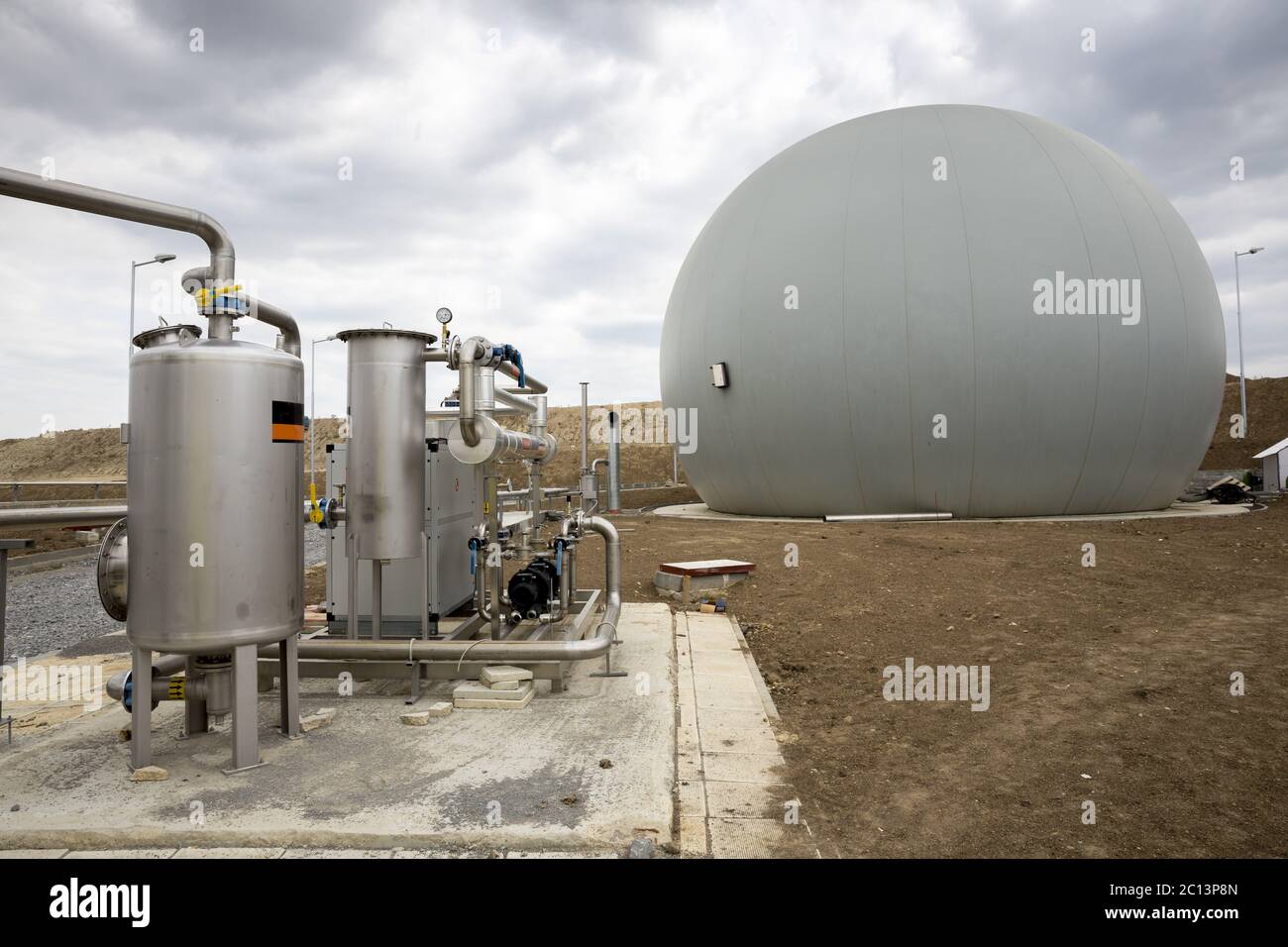 Natural gas tank Stock Photo Alamy