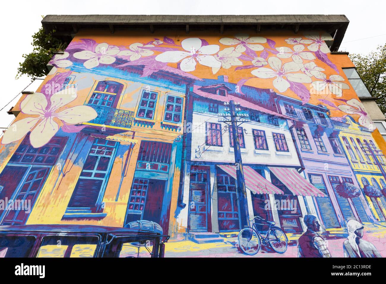 Building wall street art painting old buildings Stock Photo Alamy