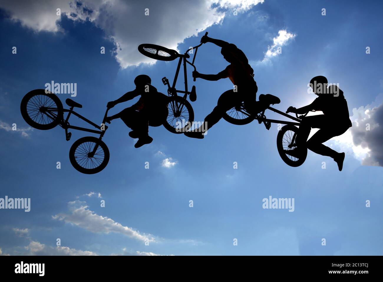Mountain Bike Jump Silhouette