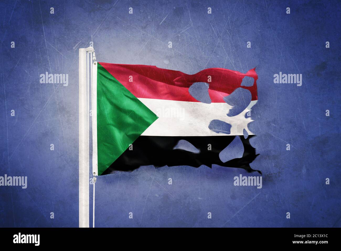 North sudan flag hi-res stock photography and images - Alamy