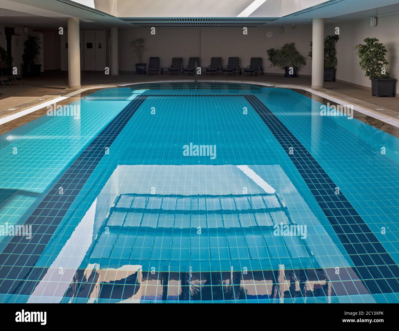 indoor swimming pool Stock Photo