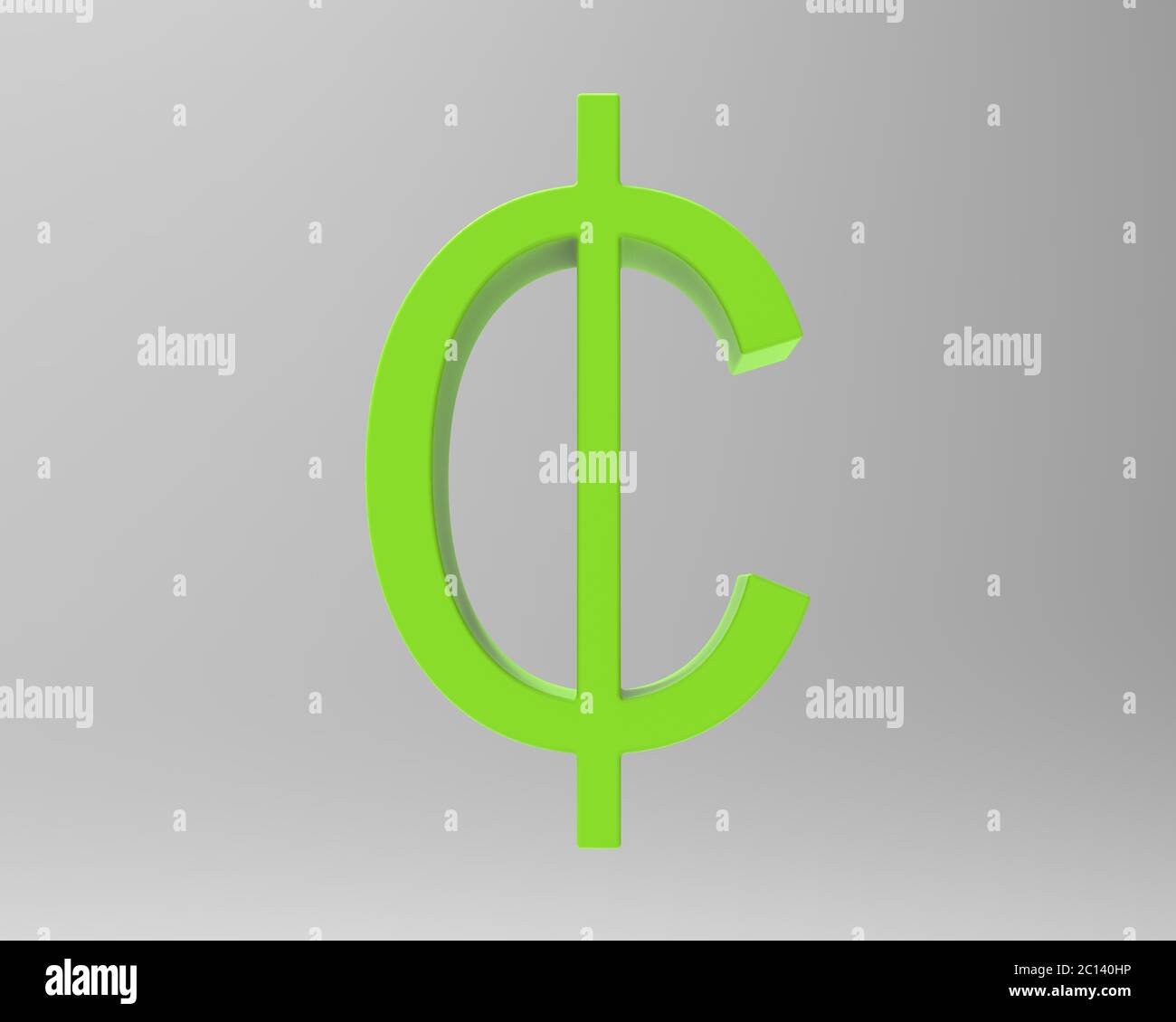 Cent symbol sign isolated centas sent 3d render Stock Photo Alamy