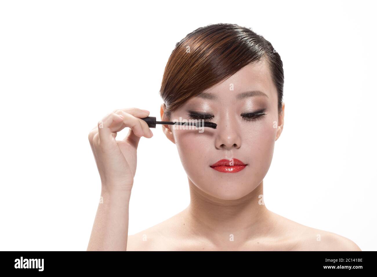 Asian woman eye makeup hi-res stock photography and images - Alamy