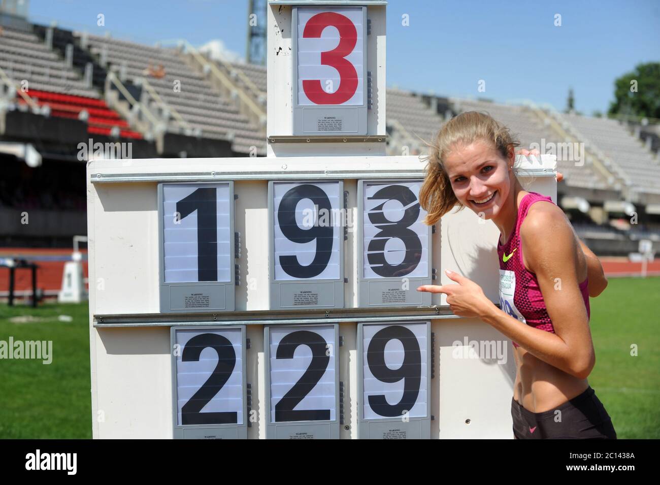 Lithuanian high jumper Airine Palsyte Stock Photo - Alamy