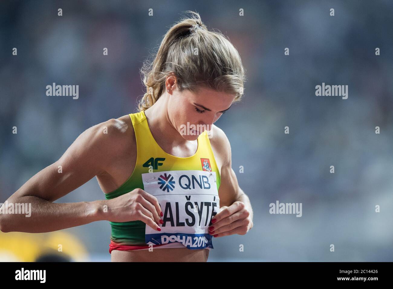 Lithuanian high jumper Airine Palsyte Stock Photo - Alamy