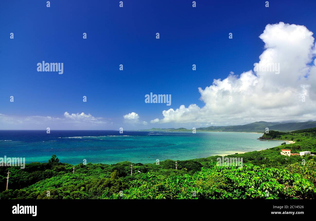 View, From Tamatorizaki Observation Platform, Ishigaki, Yahema Islands, Okinawa, Japan Stock Photo