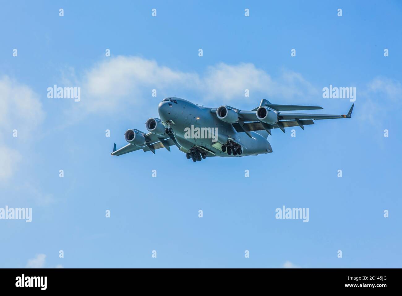 Royal Australian Air Force Globemaster fly over for the Brisbane to