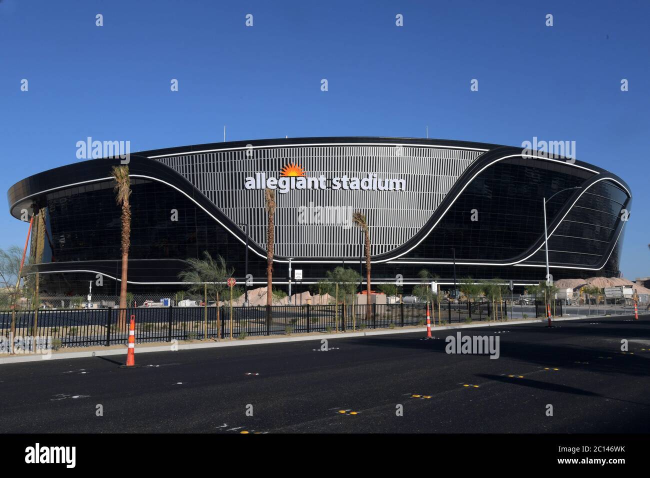 General Overall View Of The Allegiant Stadium Construction Site Thursday June 4 In Las Vegas The Stadium Will Be The Home Of The Las Vegas Raiders And The Unlv Football Teams