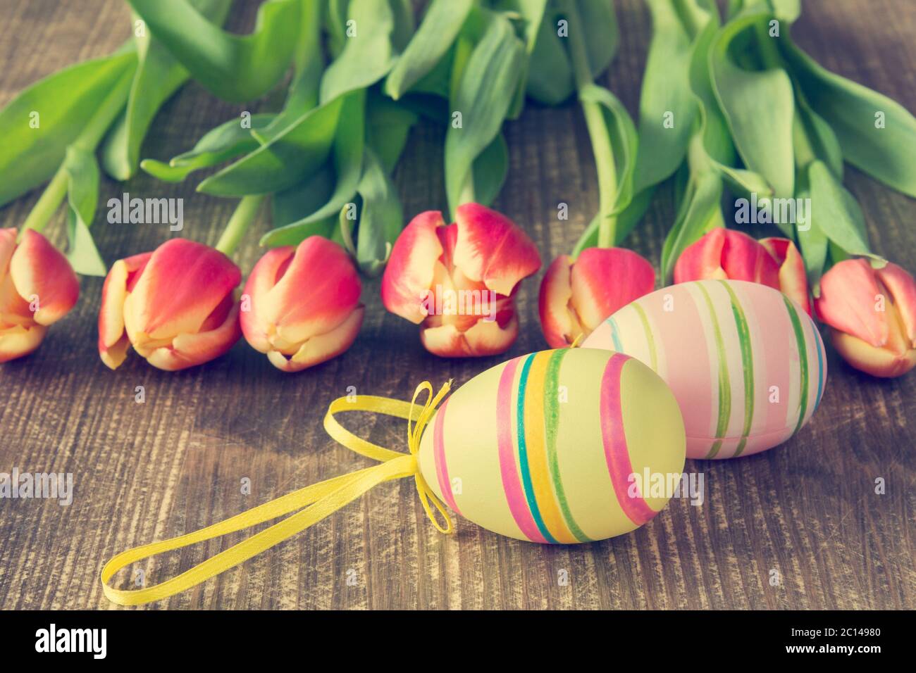 Two easter eggs blooming hi-res stock photography and images - Alamy