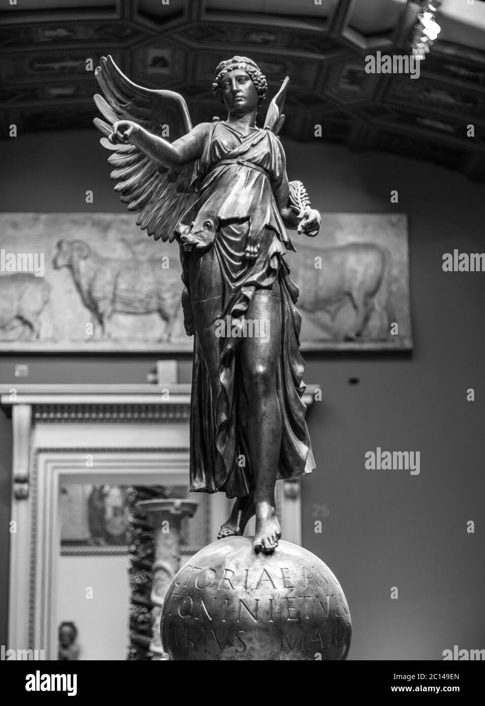 Winged Victory ancient sculpture of Nika Stock Photo