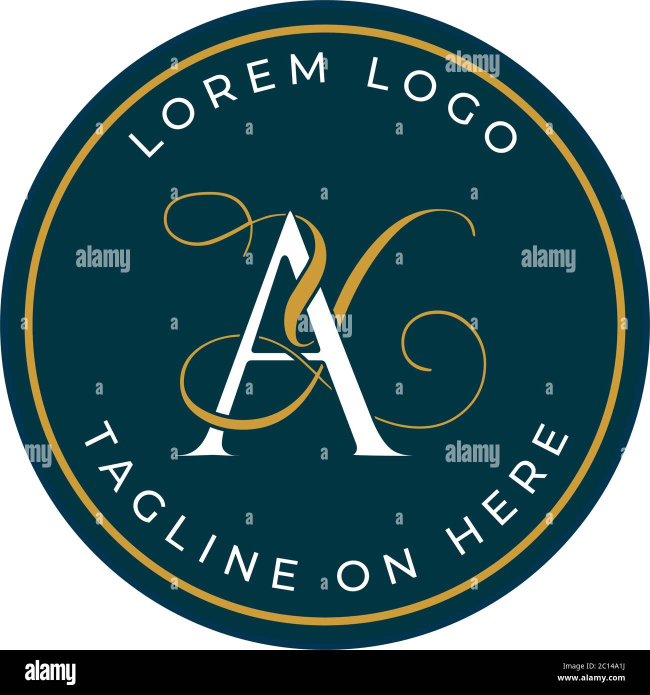 abstract logo design about AY A Y Letter in vector illustration.minimalist logo Stock Vector