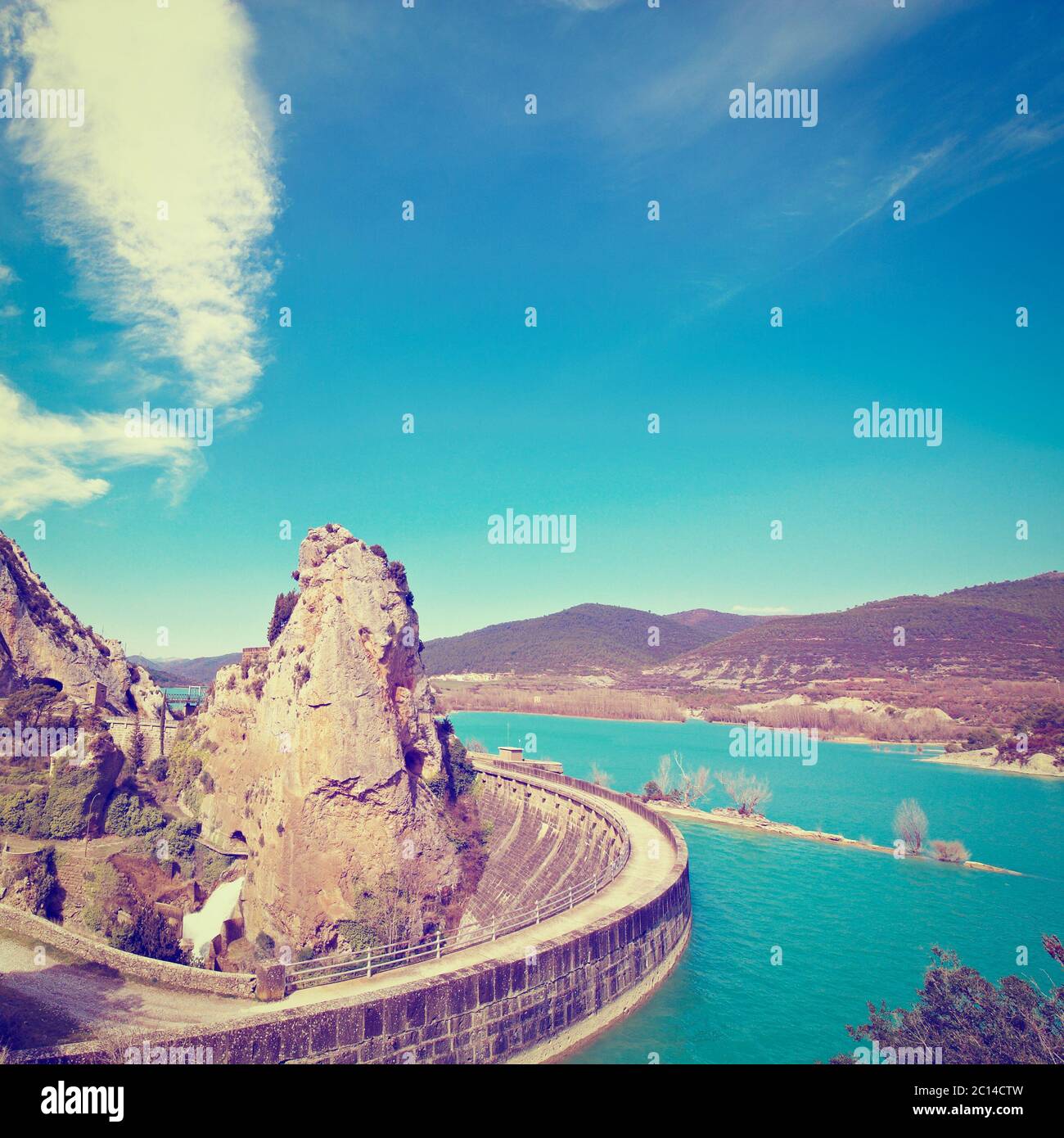 Dam in Spain Stock Photo Alamy