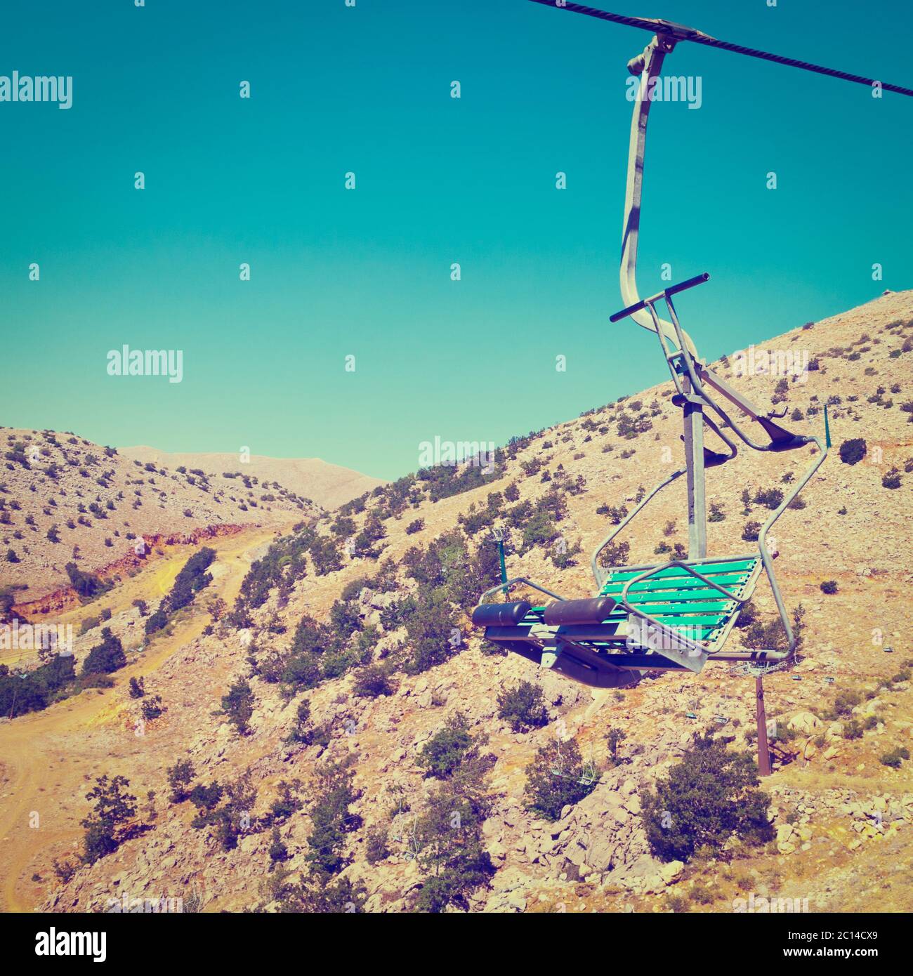 Ski Lift Stock Photo