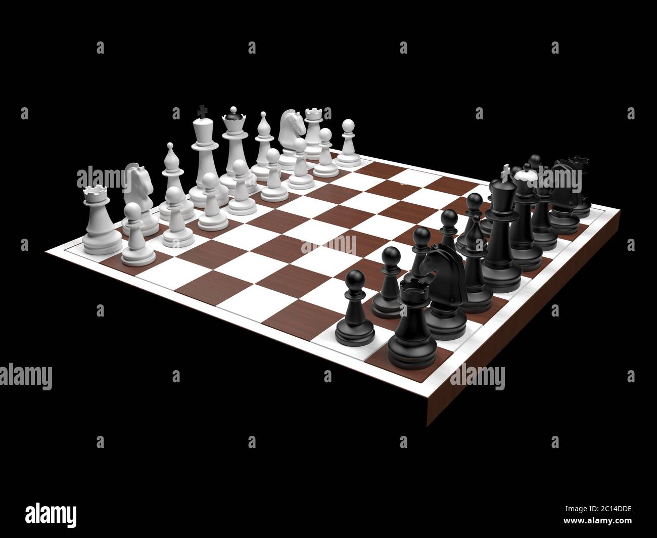 Chess 3d rendering imagem isolada