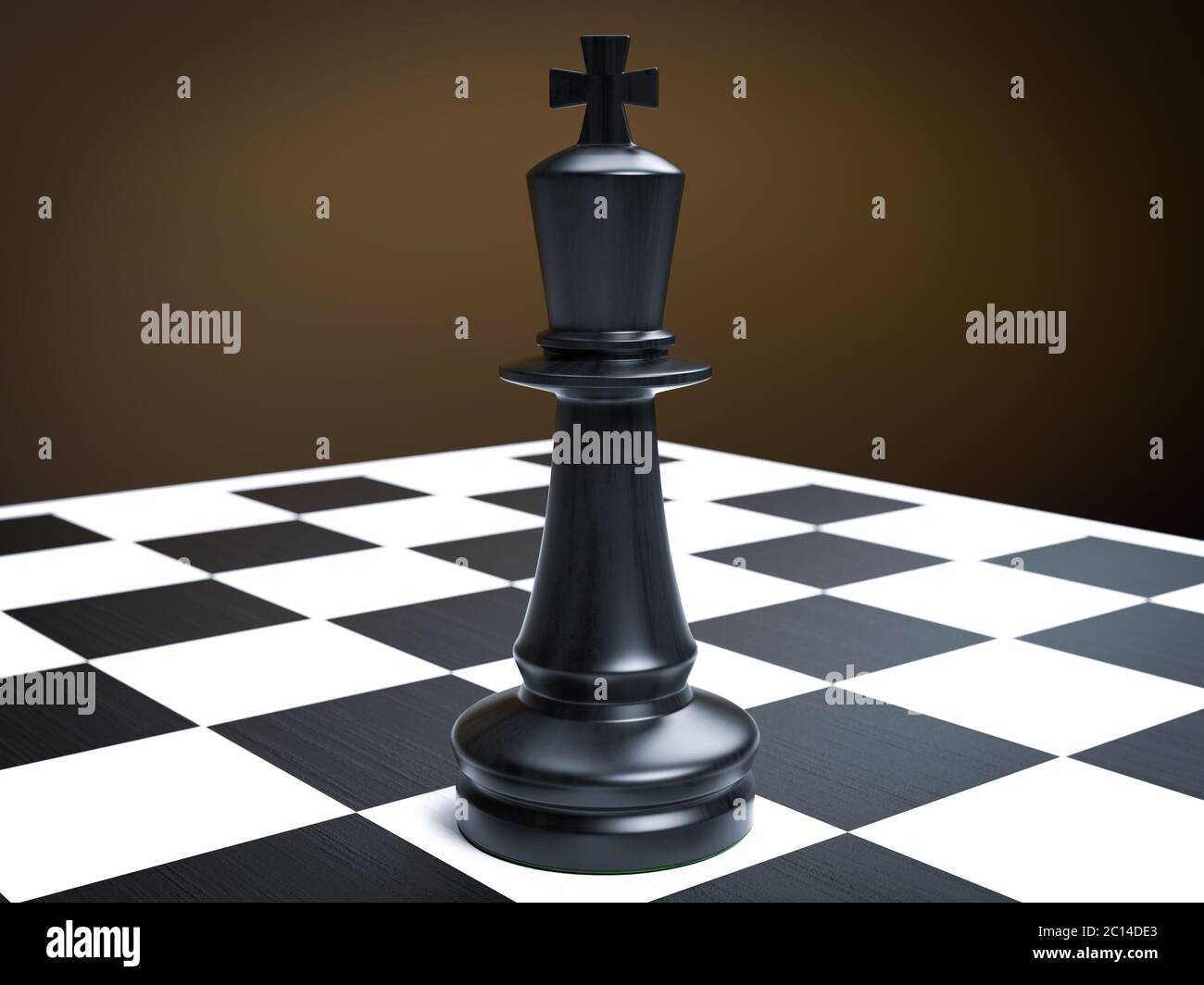 Chess King And Queen On A Black Background 3d Rendering Wallpaper