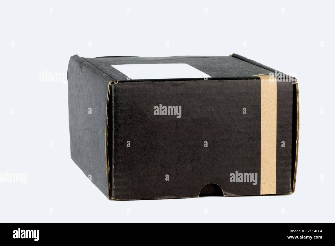 isolated old black box on white background Stock Photo