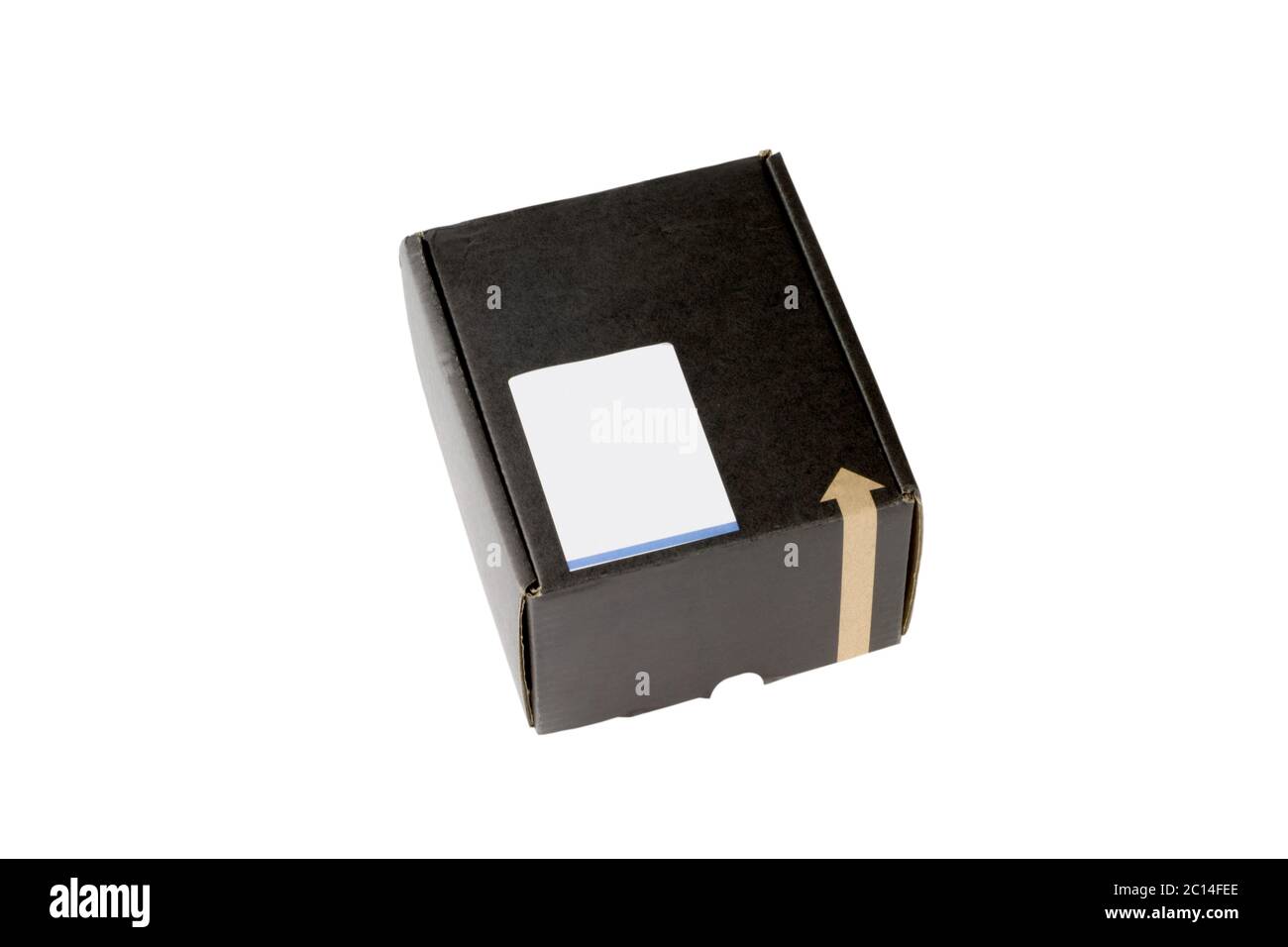 isolated old black box on white background Stock Photo