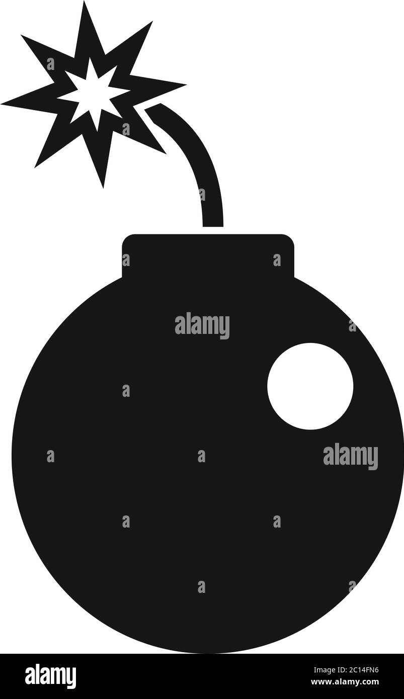 Ninja bomb icon. Simple illustration of ninja bomb vector icon for web