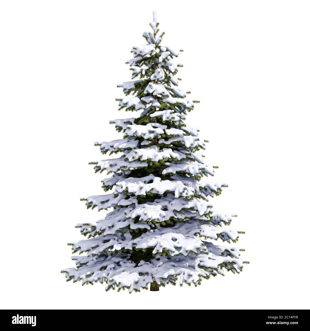 White Christmas Snow Tree Stock Photo Alamy