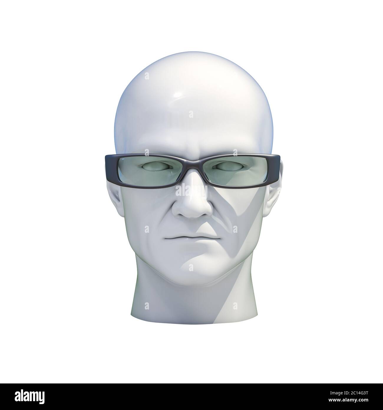 Mannequin Dummy Head Isolated Stock Photo Alamy