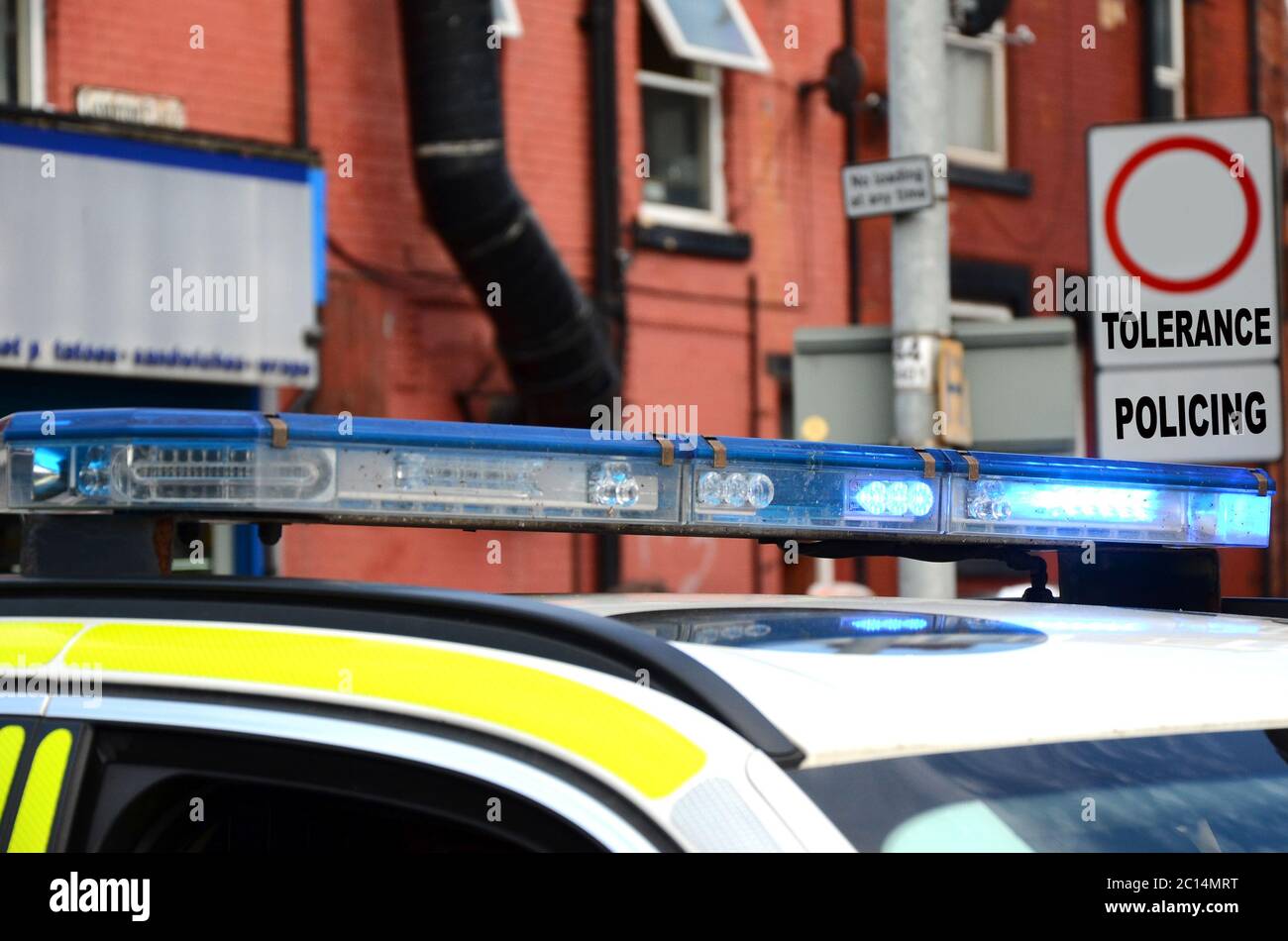 police, stop and search Stock Photo