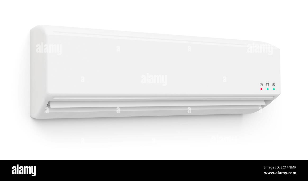 wall temperature air conditioner cold cool cooler hot 3D Stock Photo