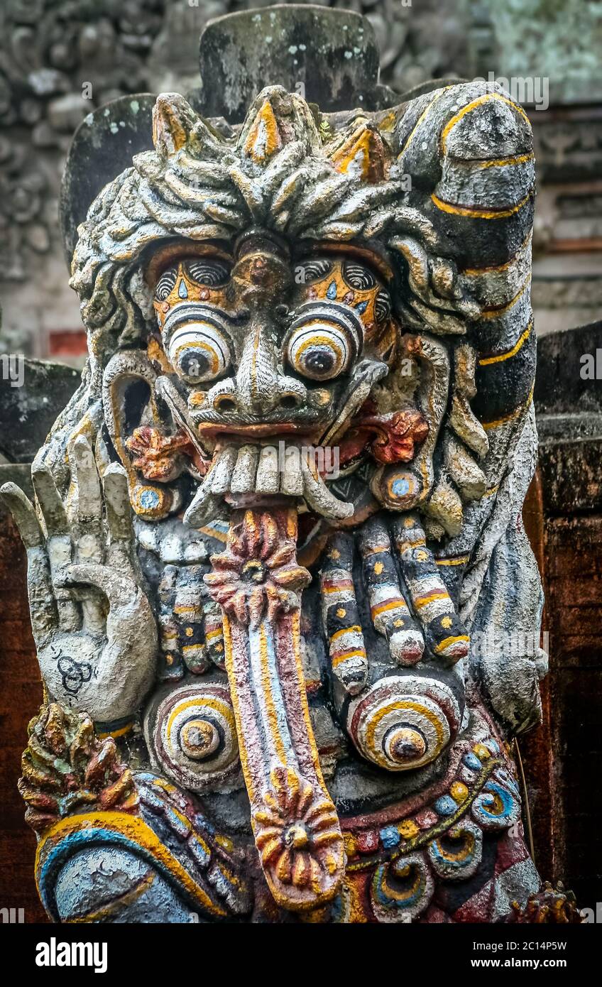 Indonesia bali ornate monster statue hires stock photography and