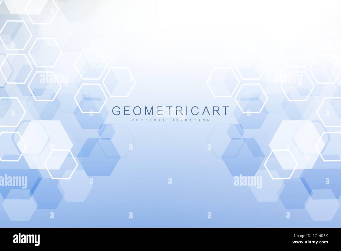 Science network pattern, connecting lines and dots. Technology hexagons structure or molecular connect elements. Stock Vector