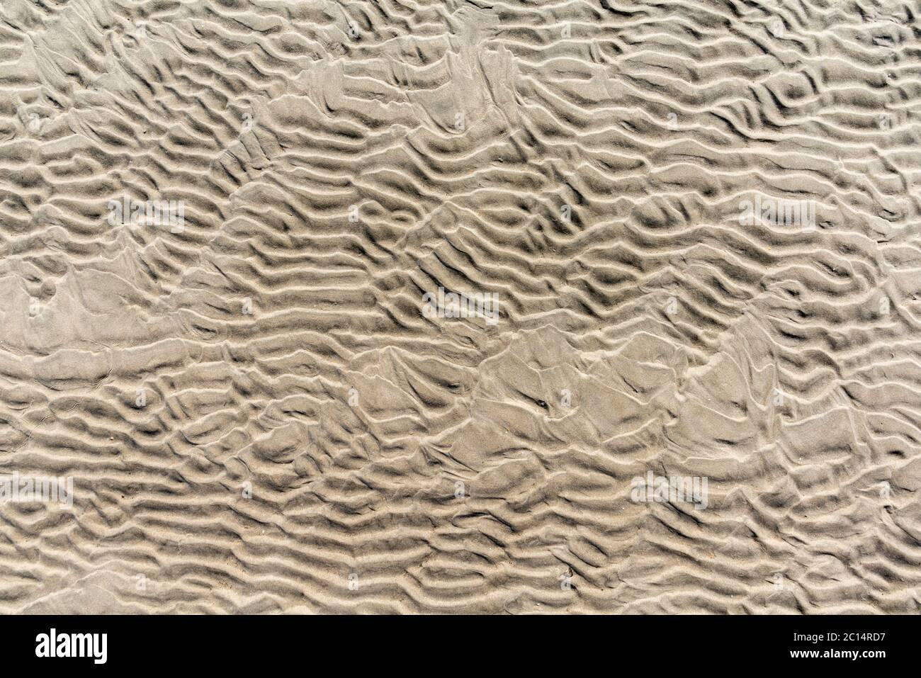 Structures and patterns in the waddensea, Unesco World Heritage, near the North Sea island of Neuwerk, Federal State of Hamburg, North Germany Stock Photo