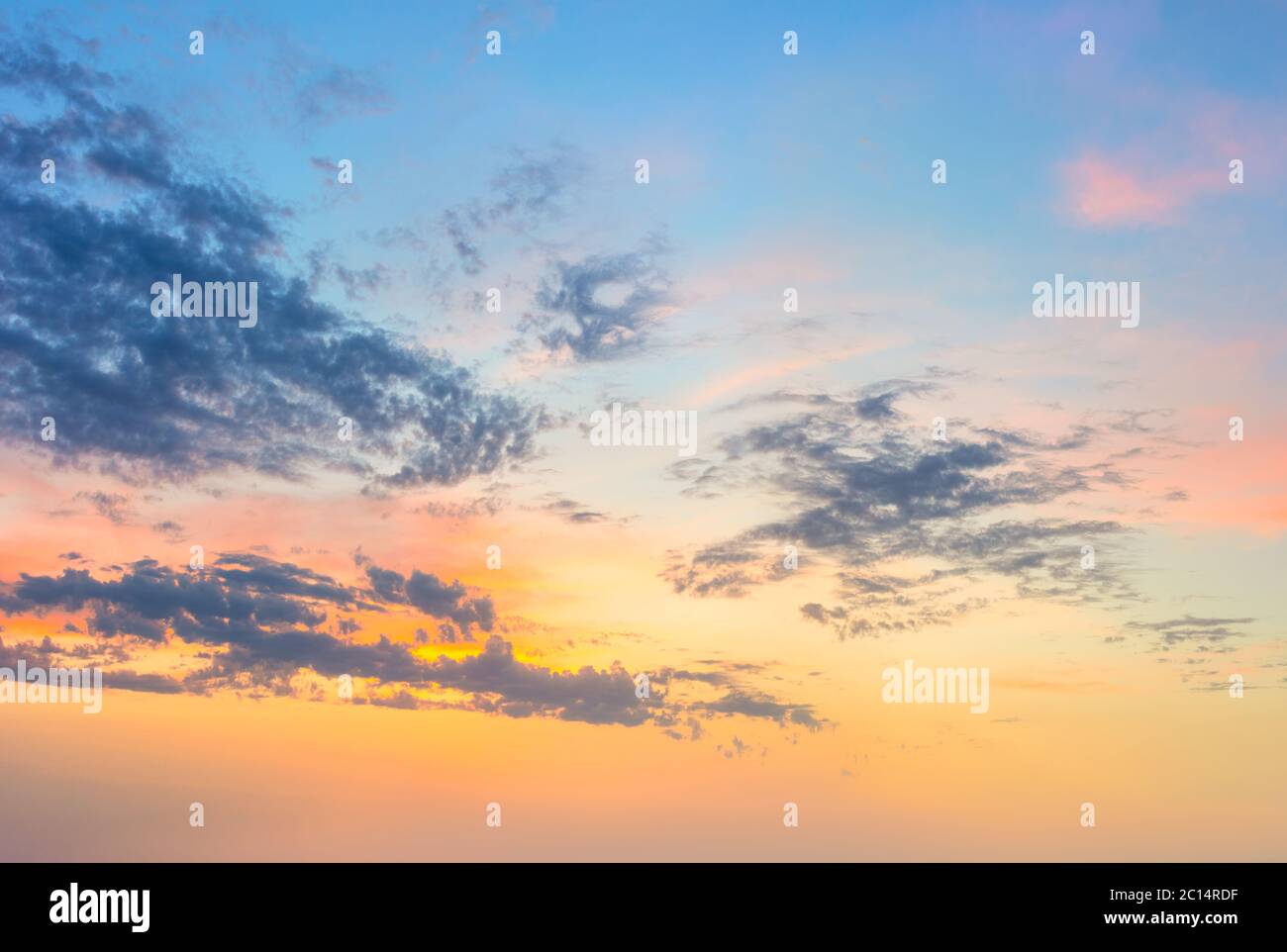 Beautiful Background of Sunrise Sundown Sunset Sky with colorful clouds — free download