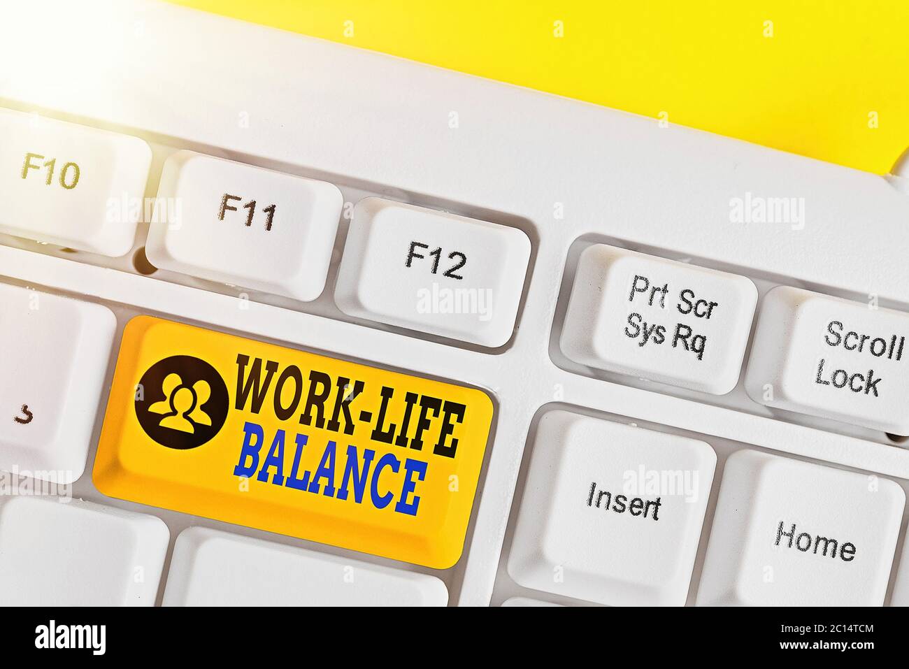 Writing note showing Work life Balance. Business concept for ...