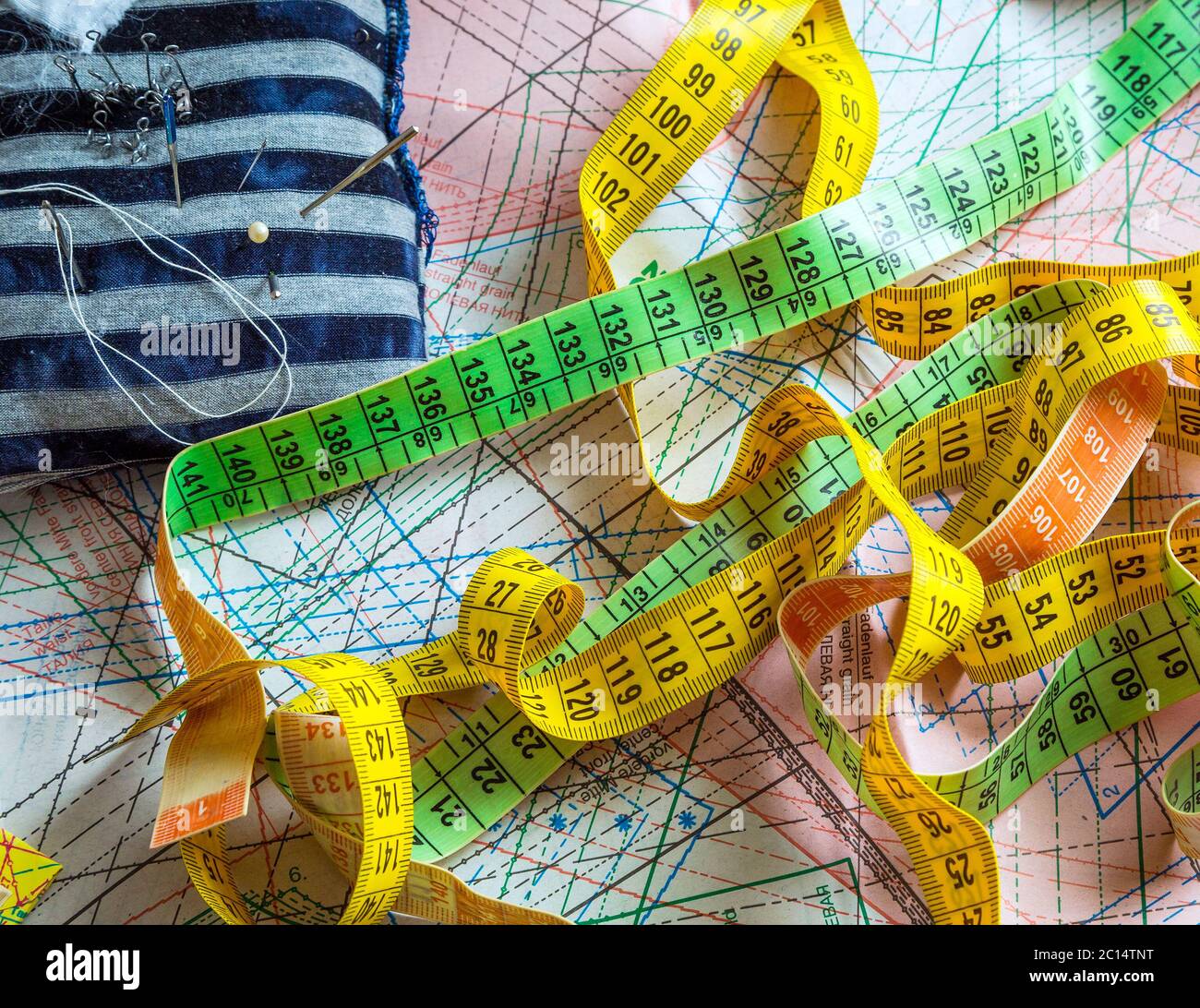 sewing supplies, tools Stock Photo Alamy