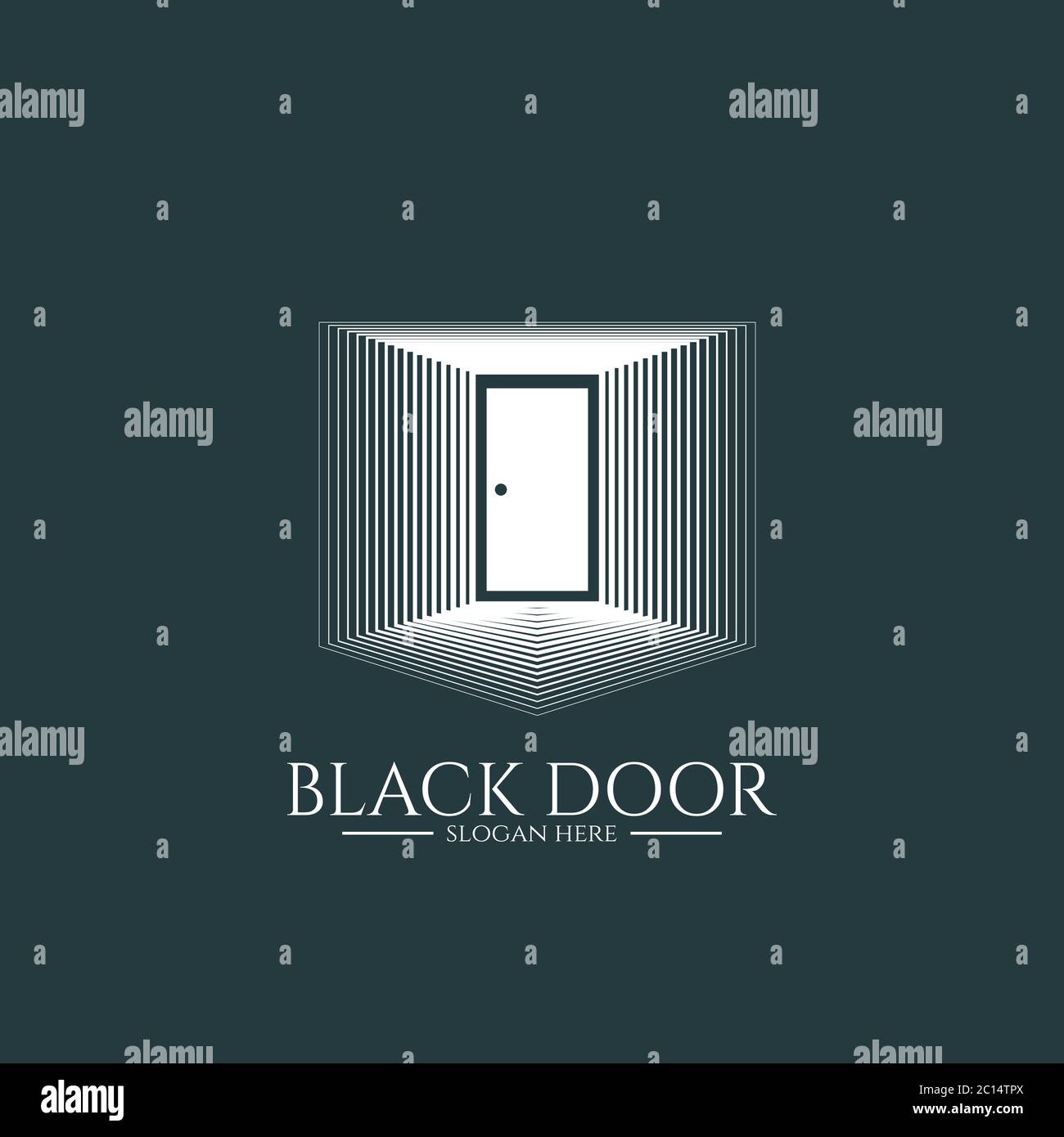 door gate logo for home entrance. minimal wood black house doorway or