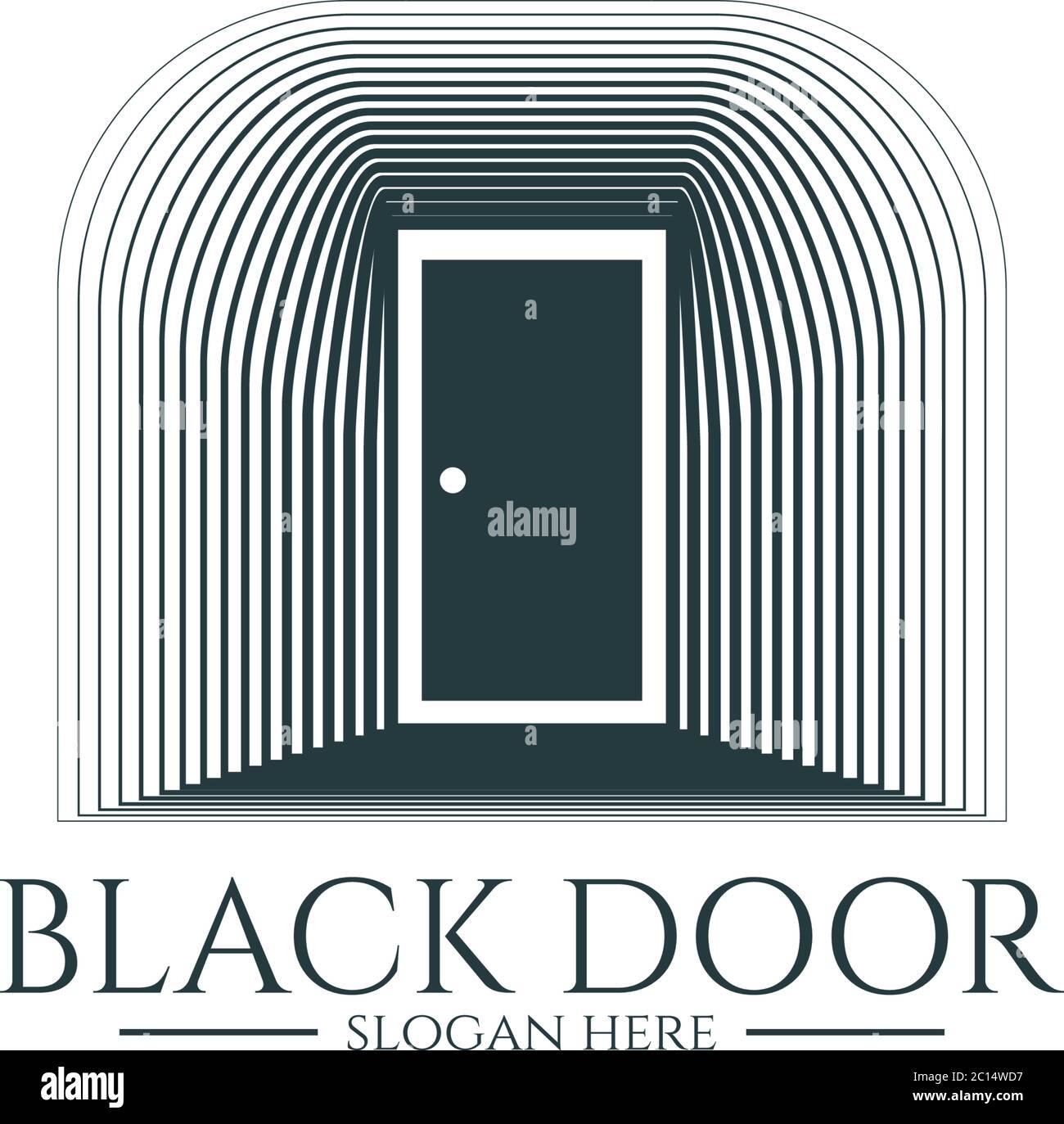 door gate logo for home entrance. minimal wood black house doorway or