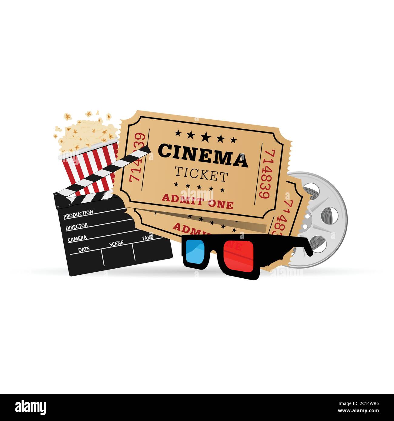 movie icon set entertainment illustration Stock Vector Image & Art - Alamy
